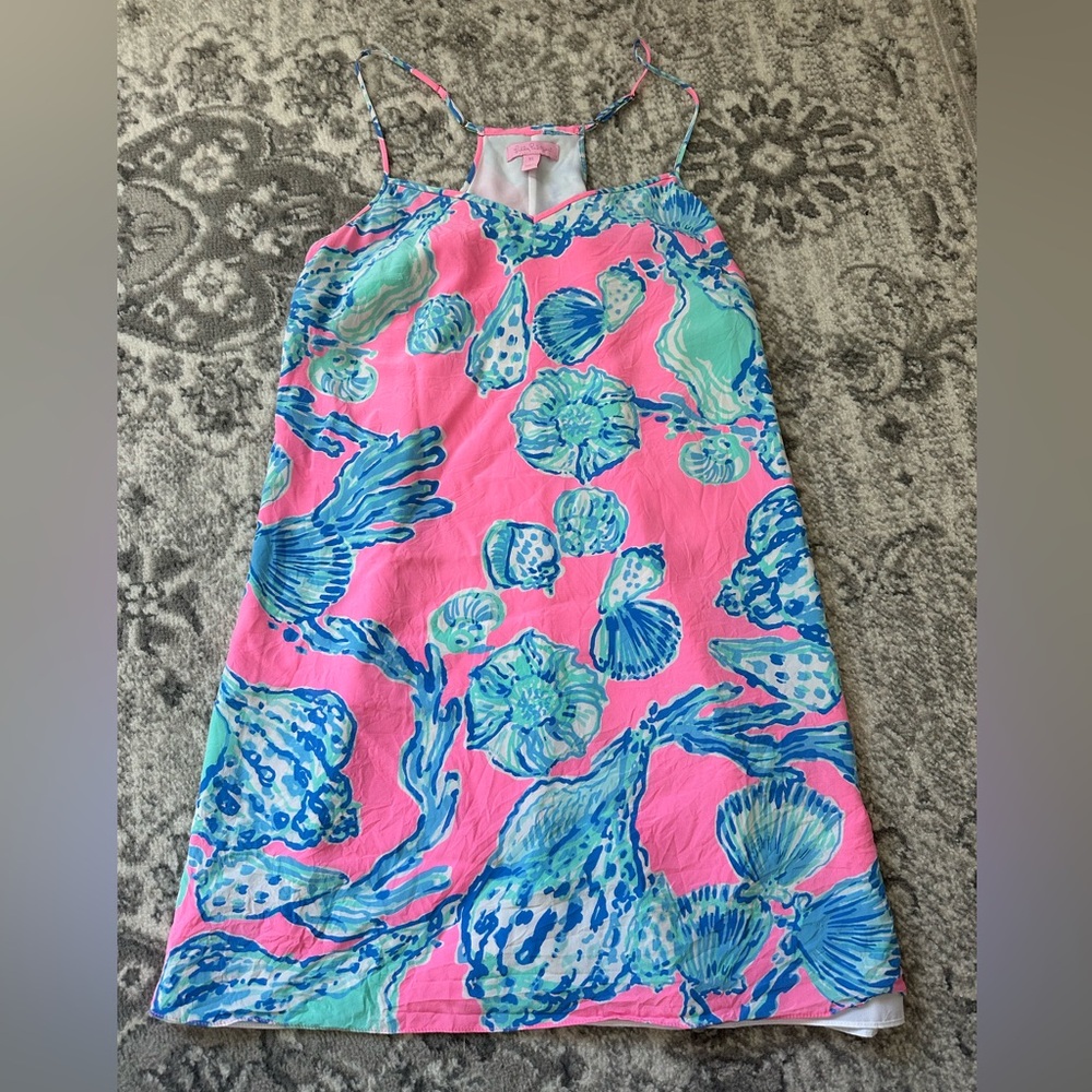 Lilly Pulitzer Pink and Blue Kids Nightgown